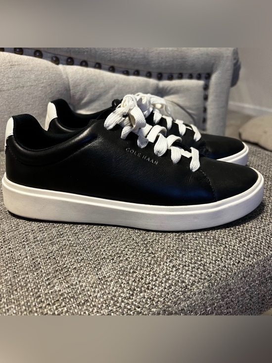Cole Haan Shoes - Cole Haan Black and White Leather Sneakers